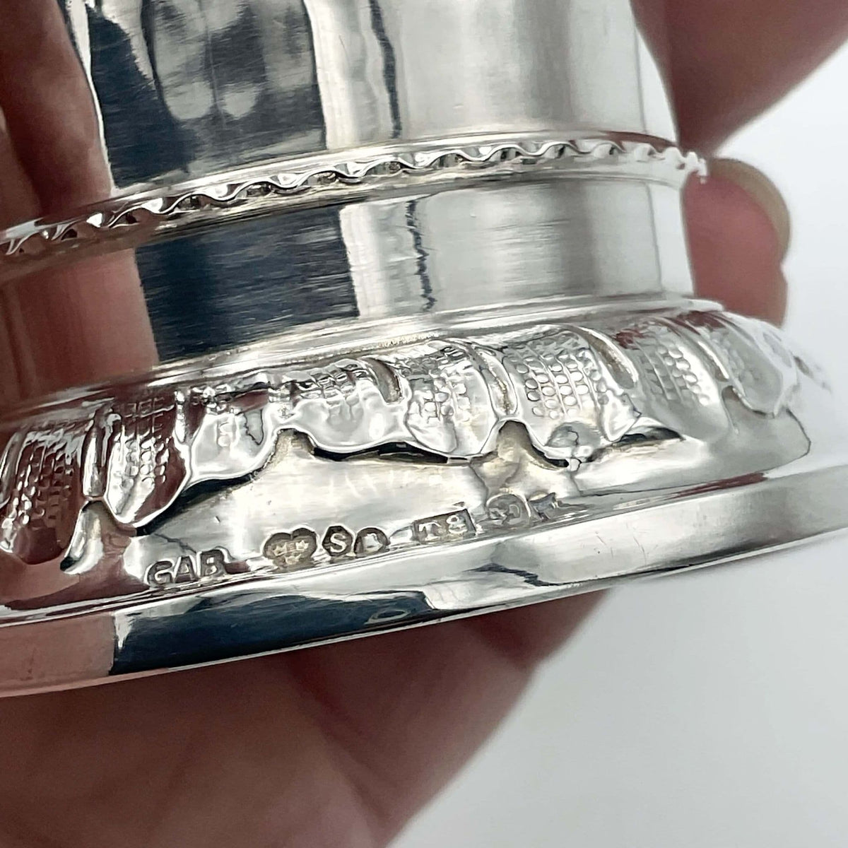 Vintage 1945 Silver Trumpet Vase, Swedish Trophy - Beeches Vintage