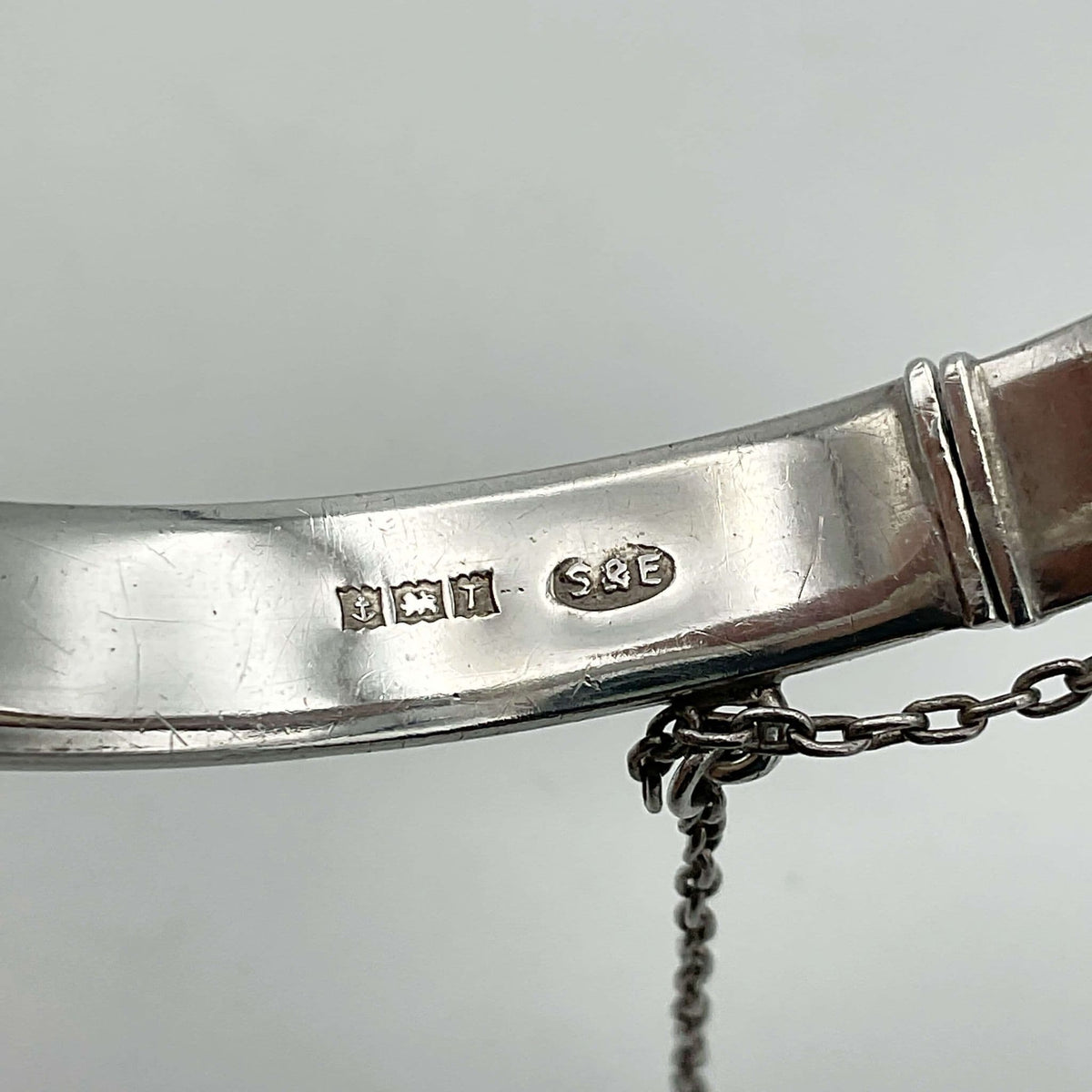 Sterling silver baby or child's bracelet from 1968 by Beeches Vintage, featuring delicate design and vintage craftsmanship.