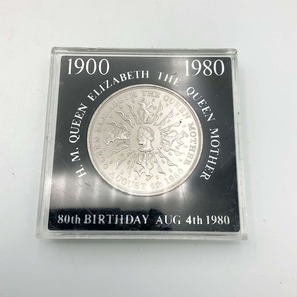 1980 Queen Mothers Birthday Commemorative Coin - Beeches Vintage
