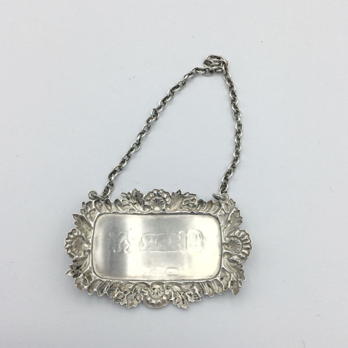 1981 Sterling Silver Sherry Decanter Label - Beeches Vintage