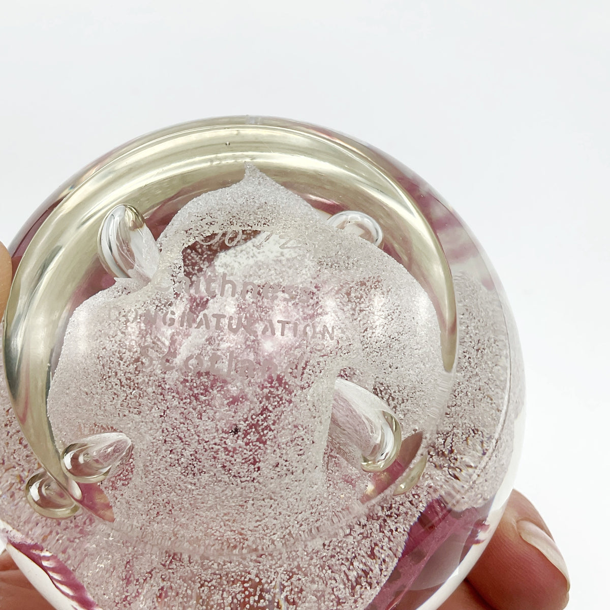 Caithness Glass Congratulations Paperweight - Beeches Vintage