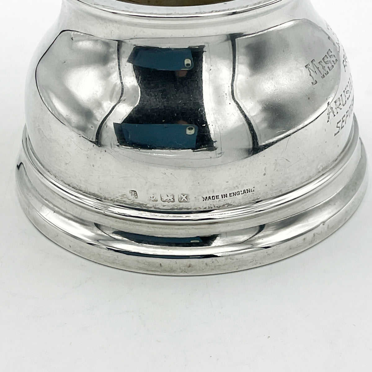 Vintage 1940s Silver Capstan Inkwell, Arusha School - Beeches Vintage