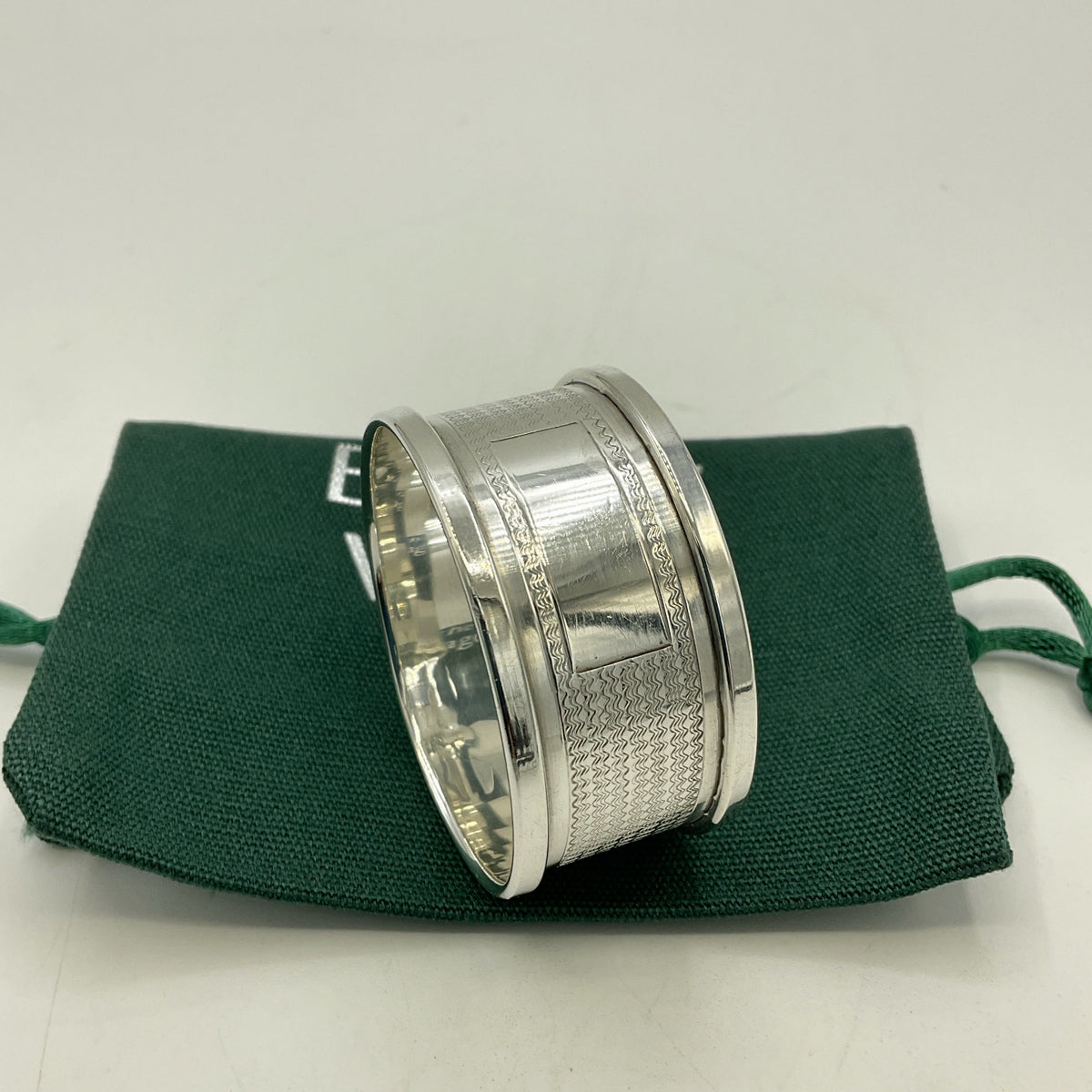 Vintage Sterling Silver Napkin Ring, 1952 Hallmarks