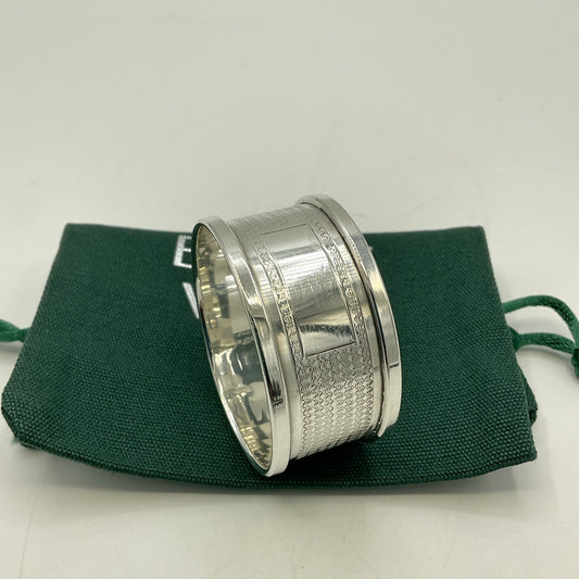 Vintage Sterling Silver Napkin Ring, 1952 Hallmarks