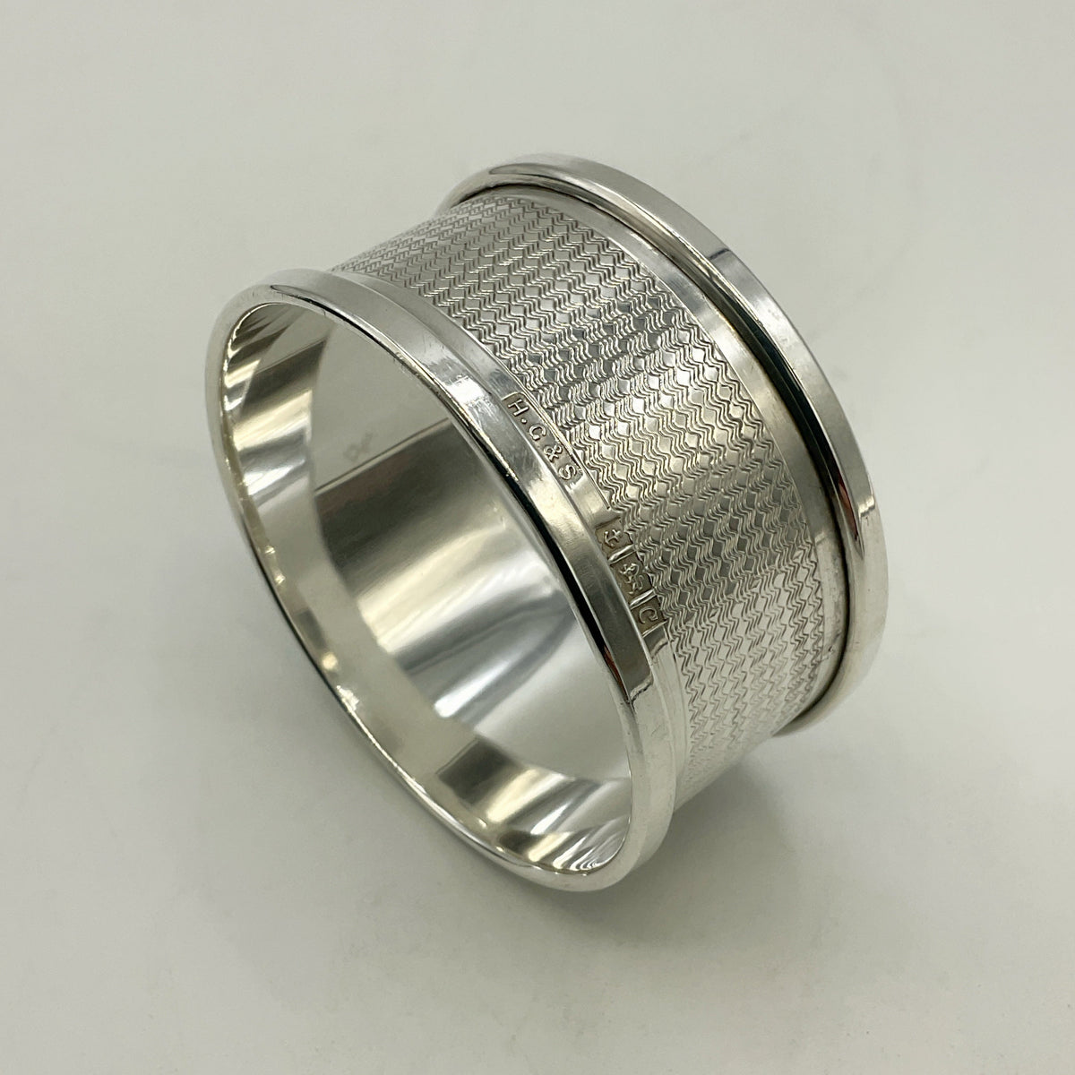 Vintage Sterling Silver Napkin Ring, 1952 Hallmarks
