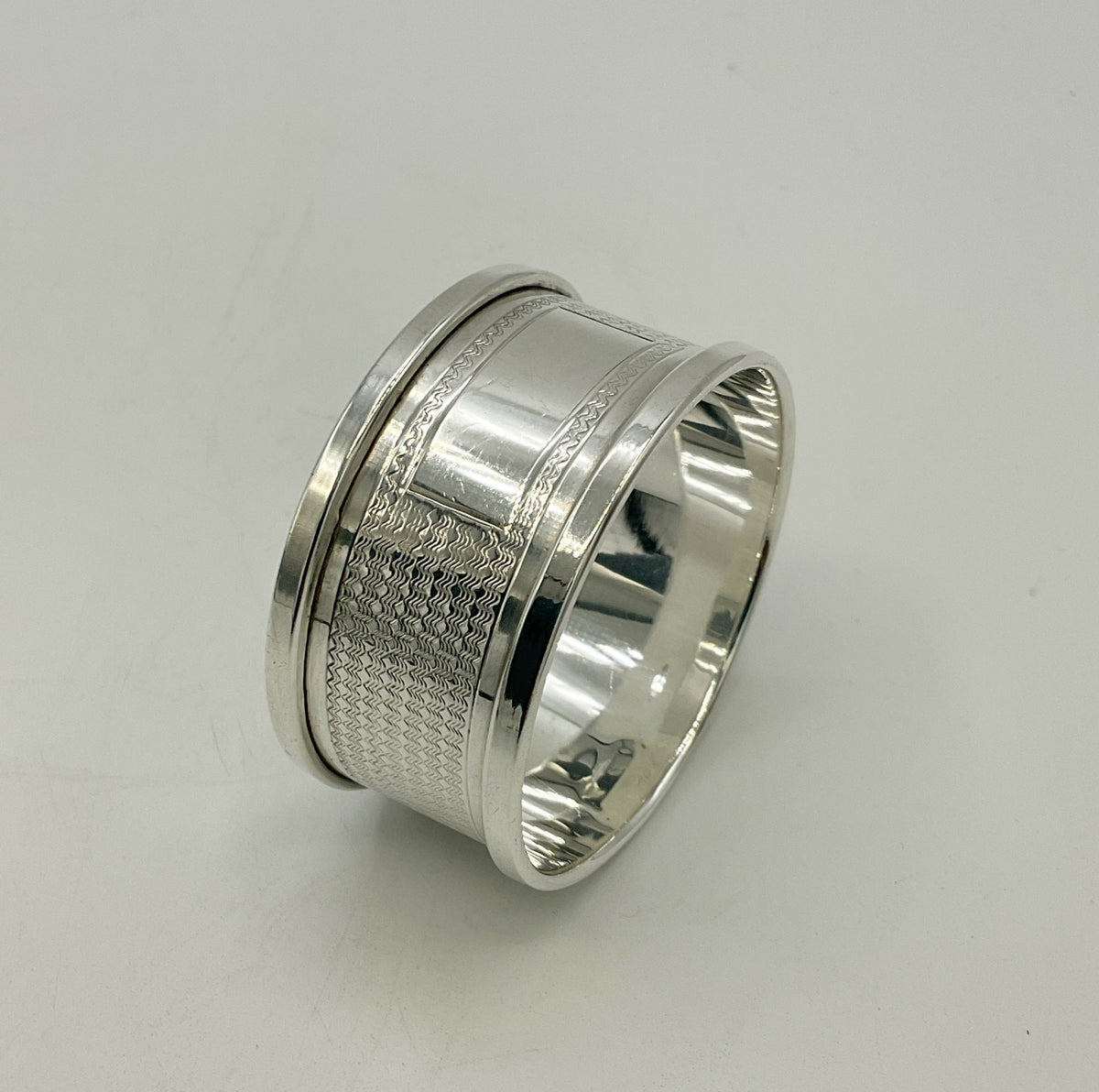 Vintage Sterling Silver Napkin Ring, 1952 Hallmarks