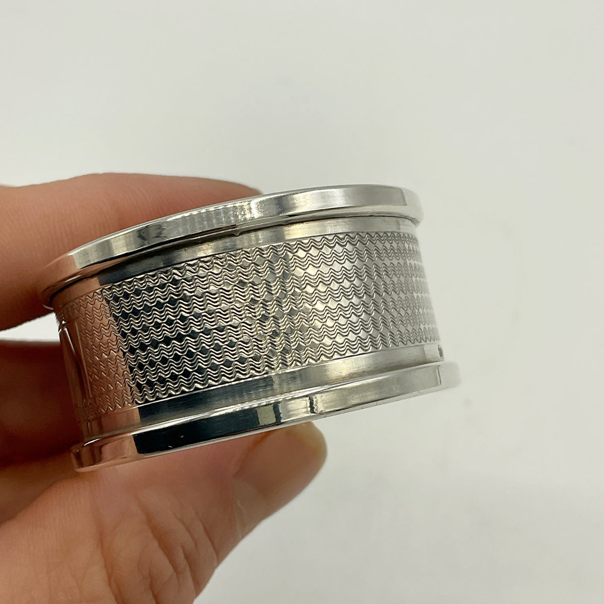 Vintage Sterling Silver Napkin Ring, 1952 Hallmarks