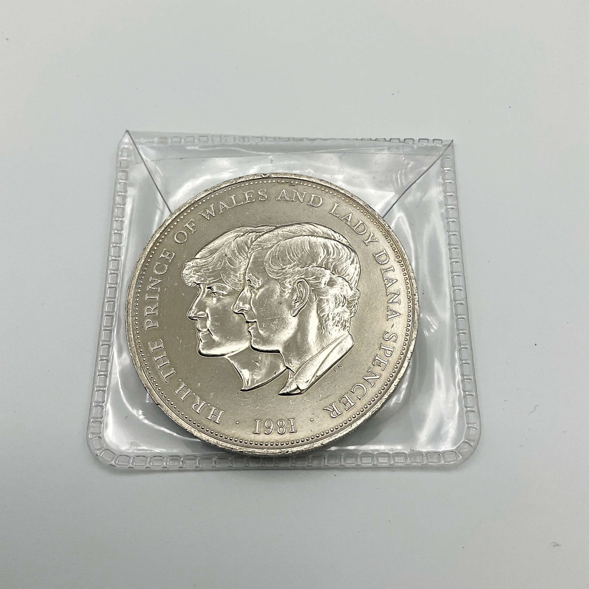 Charles and Diana 1981 royal wedding coin by Beeches Vintage showcasing detailed design and commemorative features.