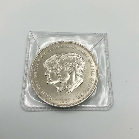 Charles and Diana 1981 royal wedding coin by Beeches Vintage showcasing detailed design and commemorative features.