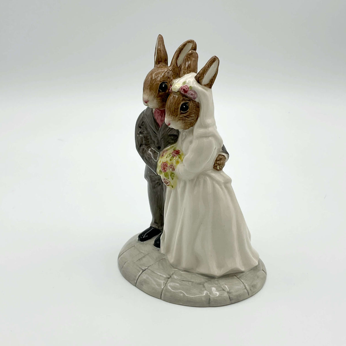 Royal Doulton Bunnykins Wedding Day figurine, collectible china piece by Beeches Vintage, featuring a detailed wedding scene.