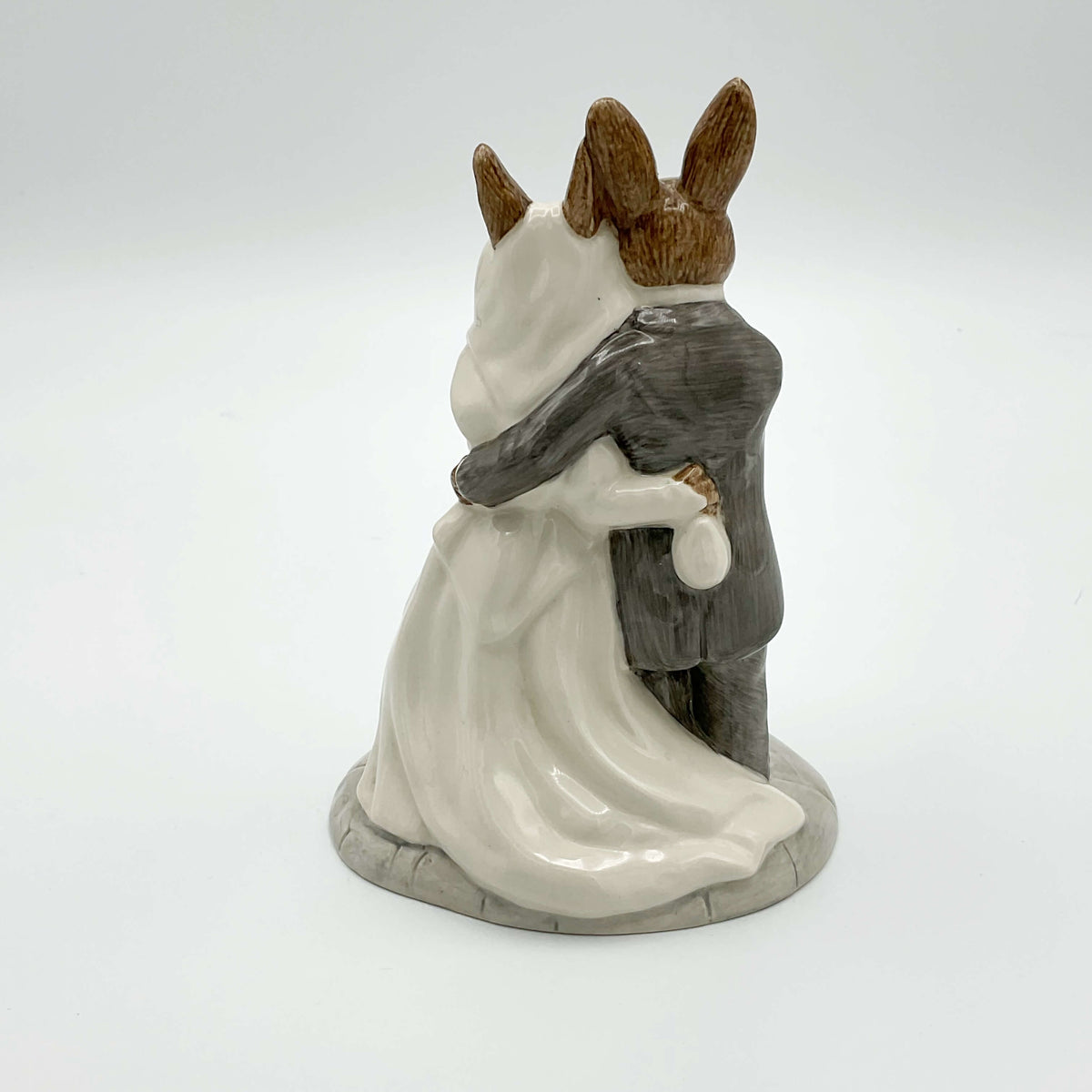 Royal Doulton Bunnykins Wedding Day figurine, collectible china figure featuring a charming bunny couple in wedding attire.