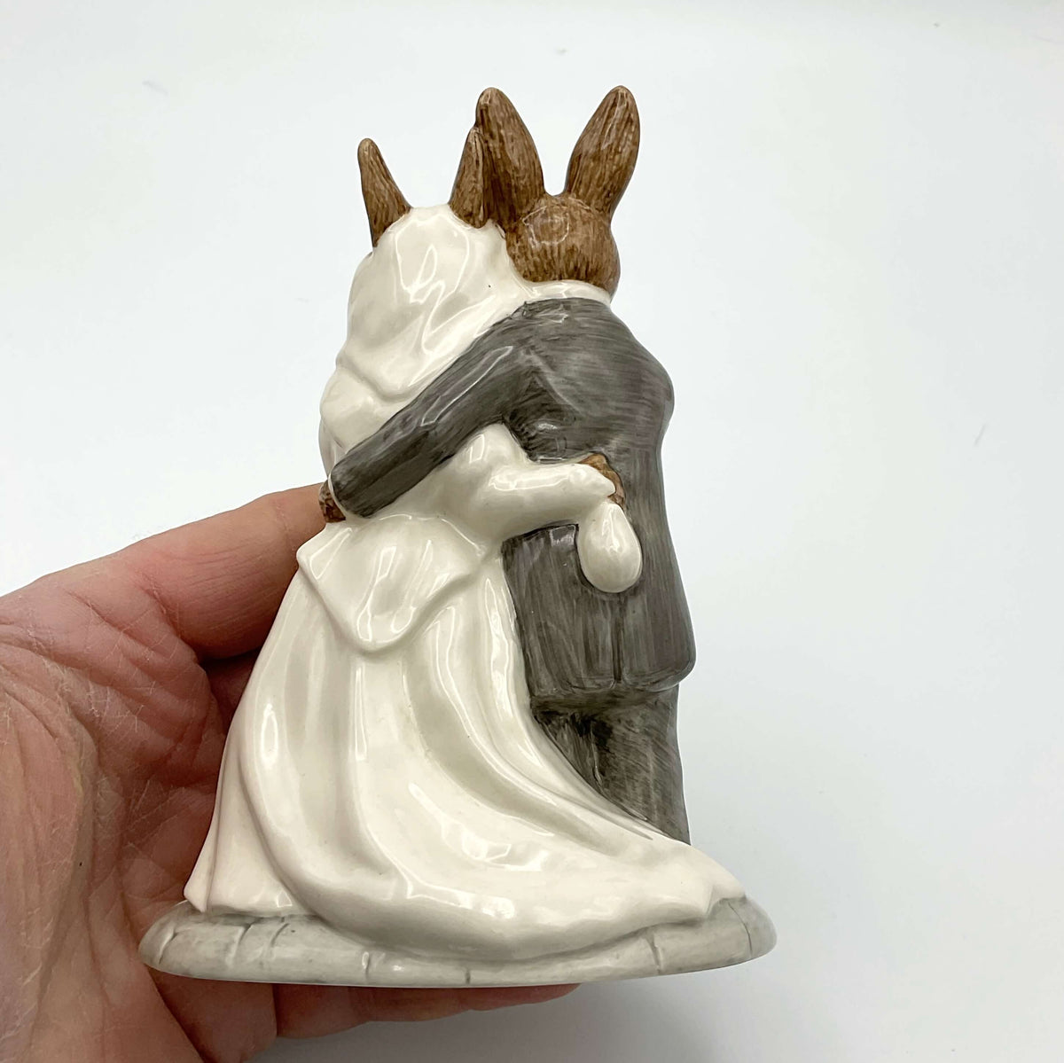 Royal Doulton Bunnykins Wedding Day figurine, vintage china collectible featuring detailed ceramic craftsmanship and charming design.