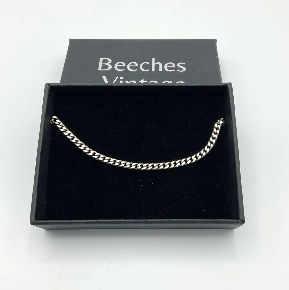 Ladies Solid Silver Curb Chain Bracelet