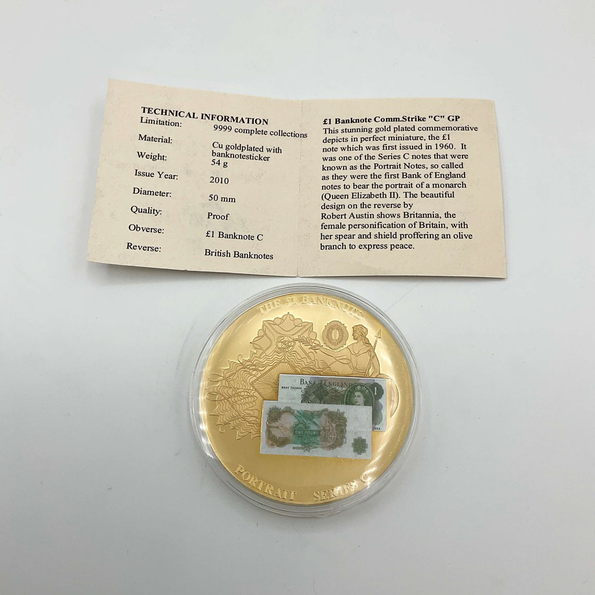 Windsor Mint British £1 Banknote Commemorative Coin - Beeches Vintage