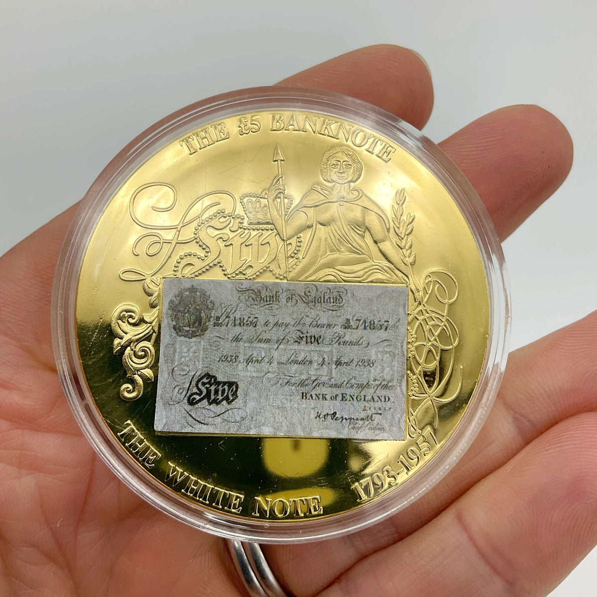 Windsor Mint British £5 White Note Commemorative Coin - Beeches Vintage