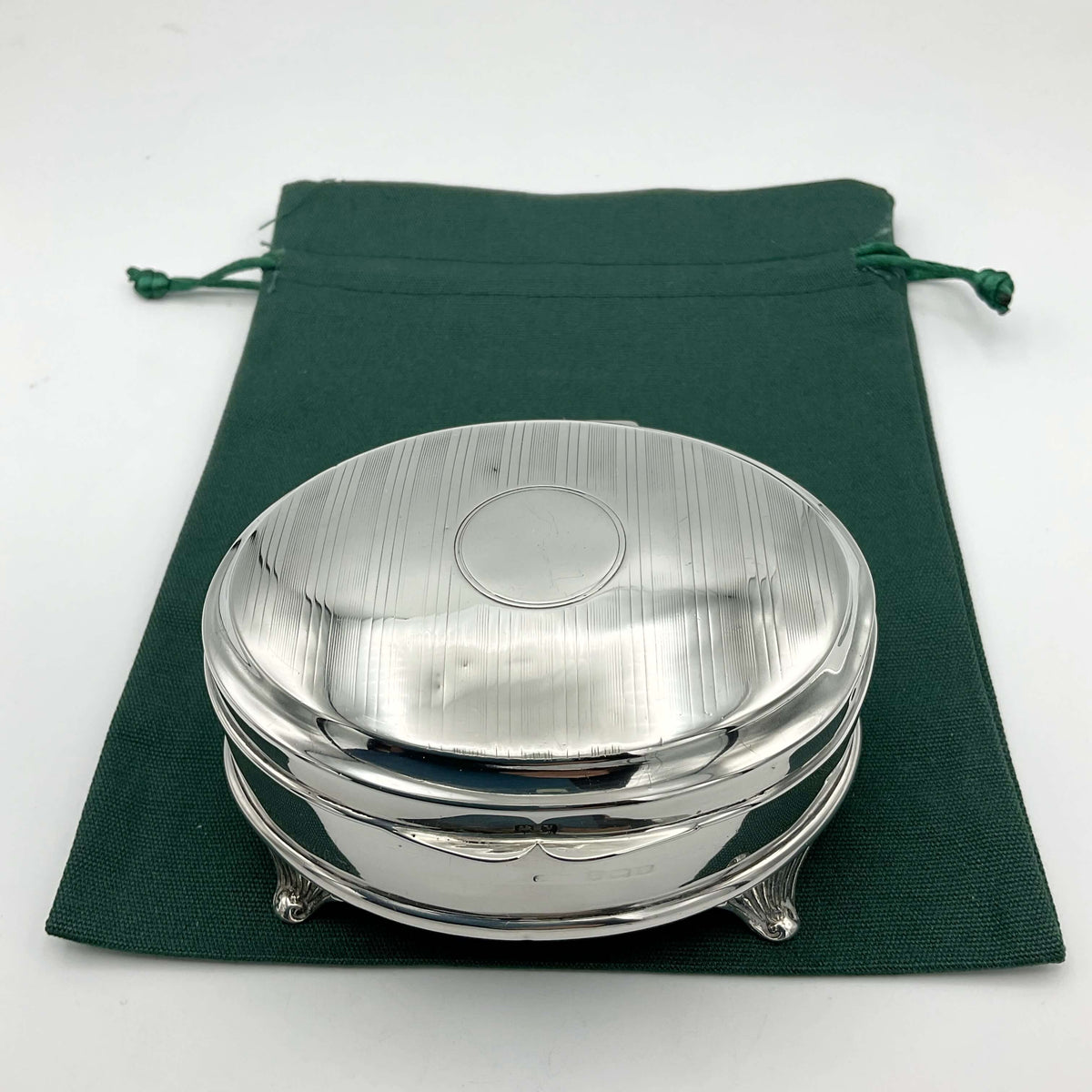 Antique 1920 Sterling Silver Jewellery Box