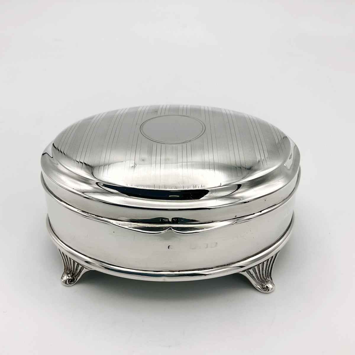 Antique 1920 Sterling Silver Jewellery Box