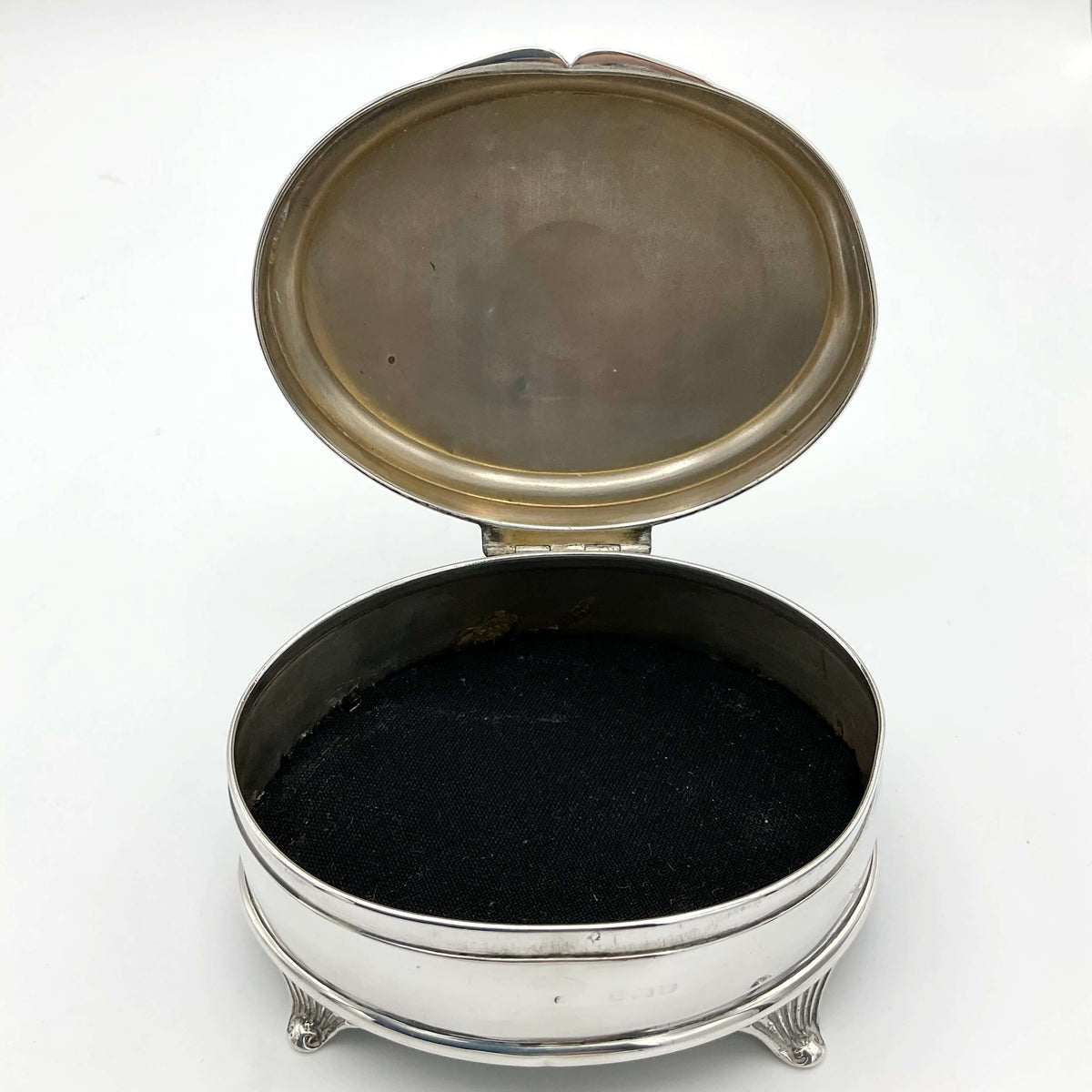 Antique 1920 Sterling Silver Jewellery Box