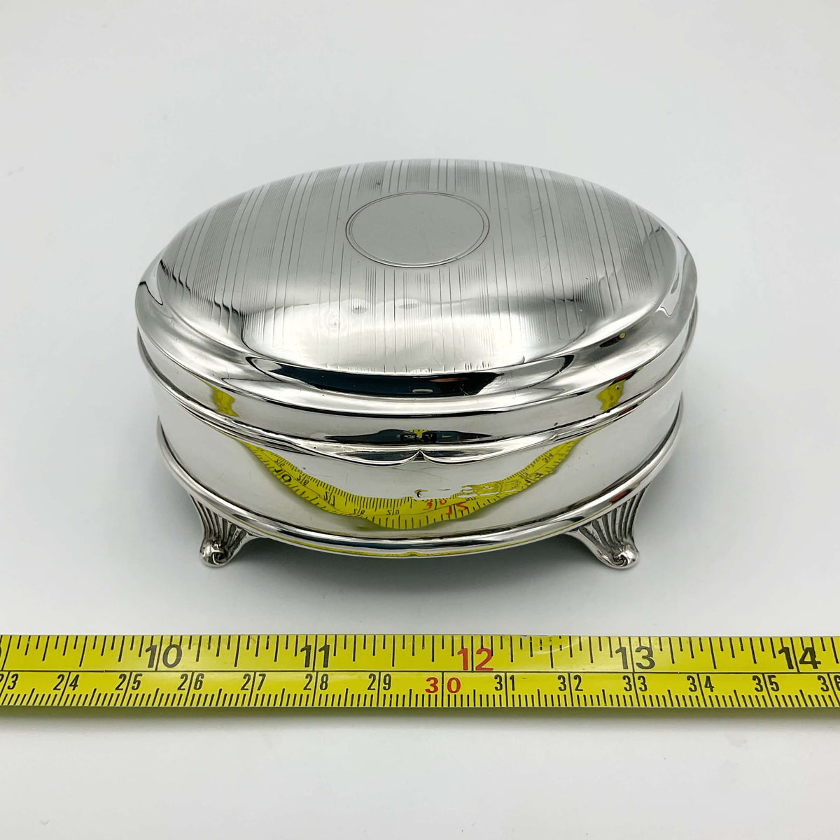 Antique 1920 Sterling Silver Jewellery Box