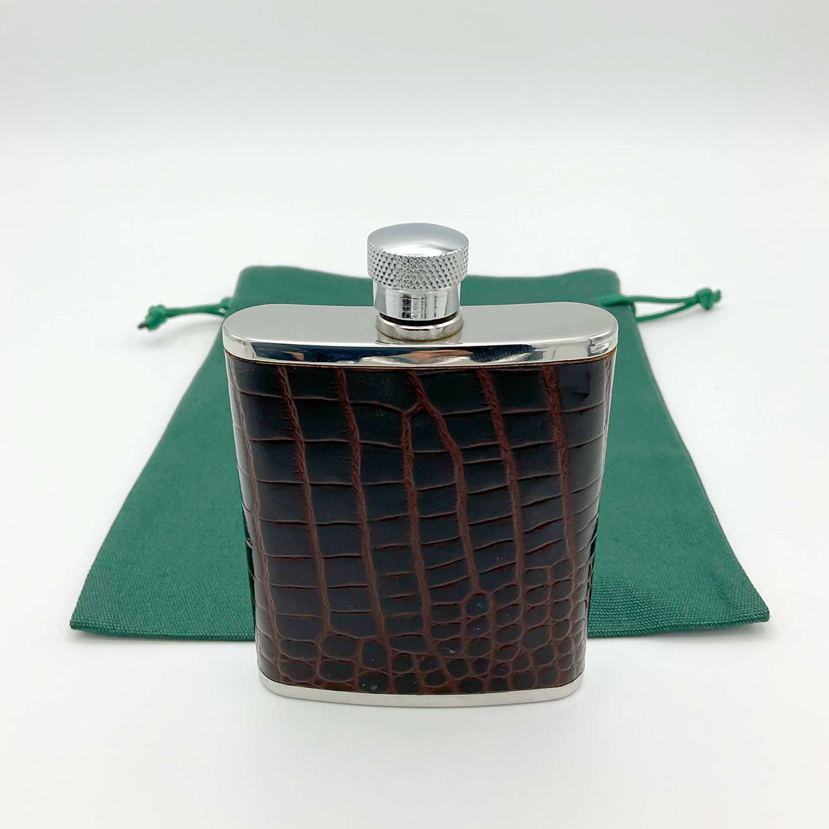 Vintage Lichfield Leather Hip Flask 2.5oz