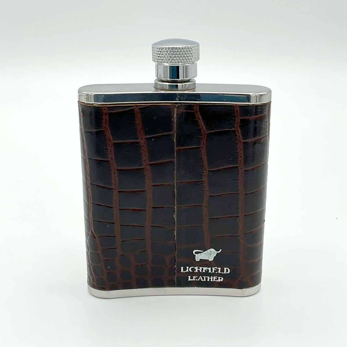 Vintage Lichfield Leather Hip Flask 2.5oz