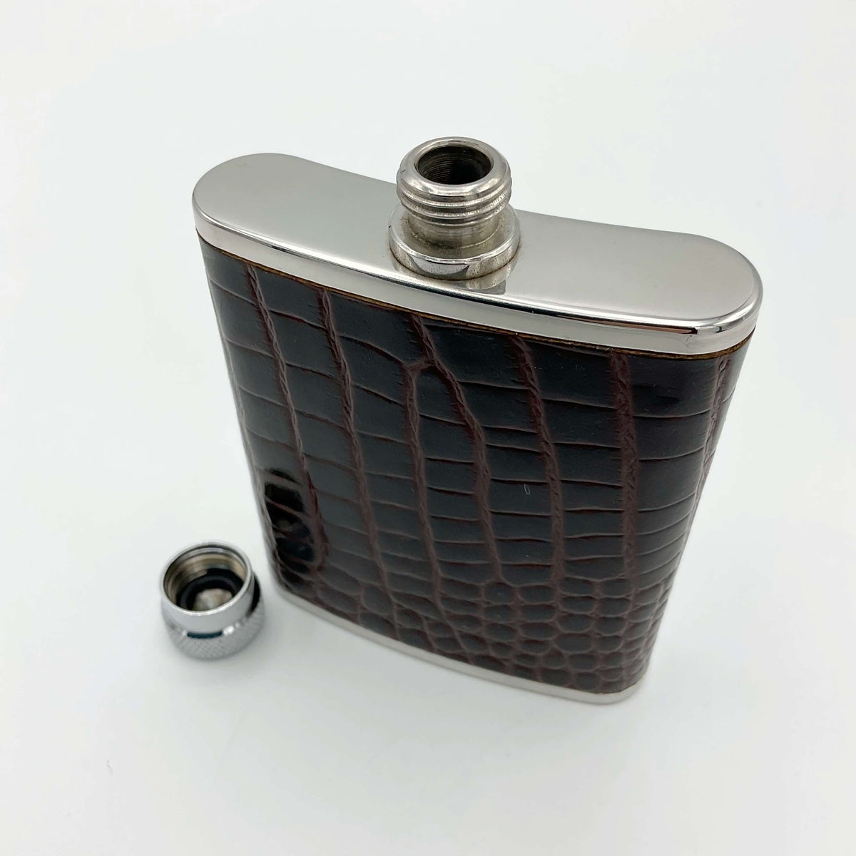 Vintage Lichfield Leather Hip Flask 2.5oz
