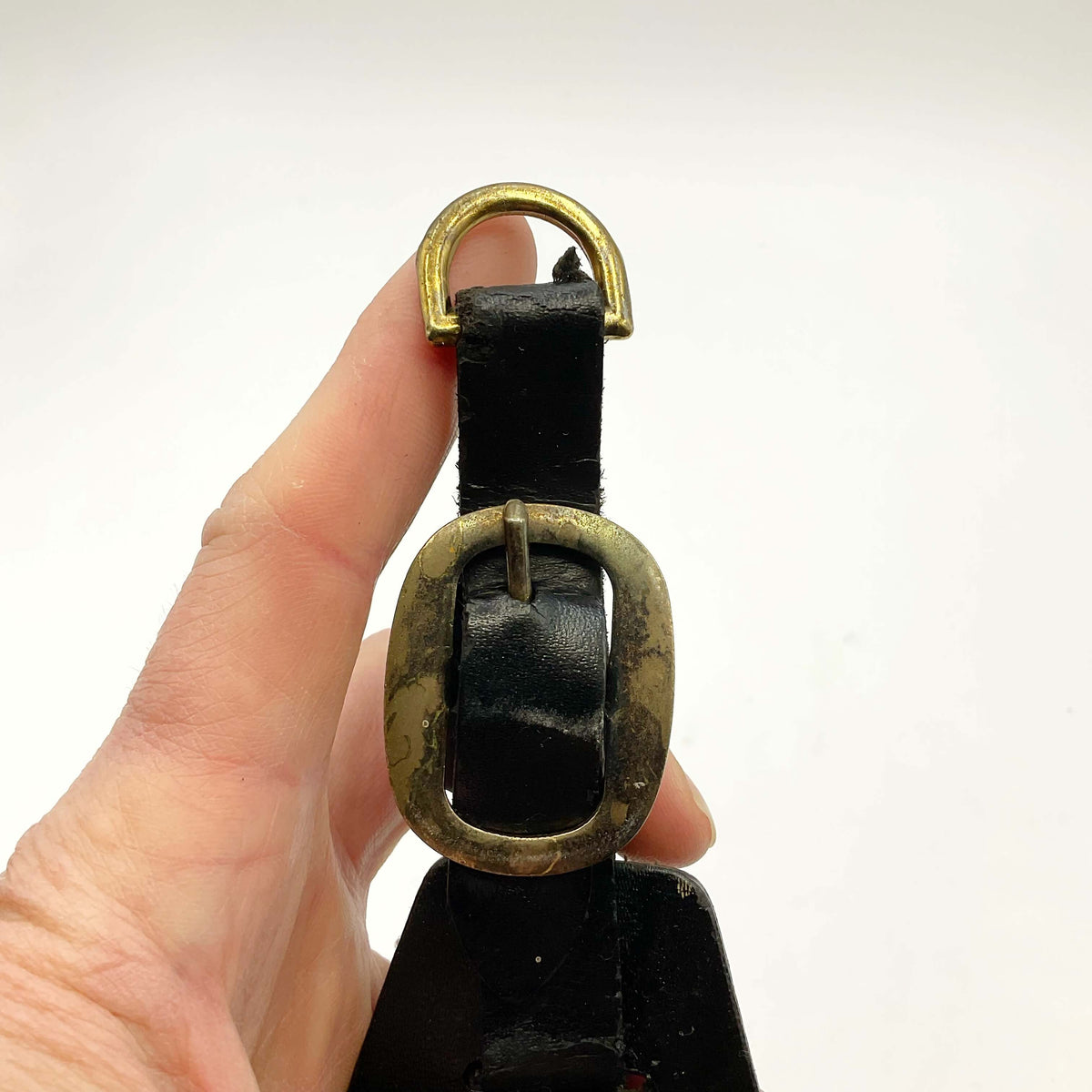 Antique Horse Brasses on Leather - Beeches Vintage