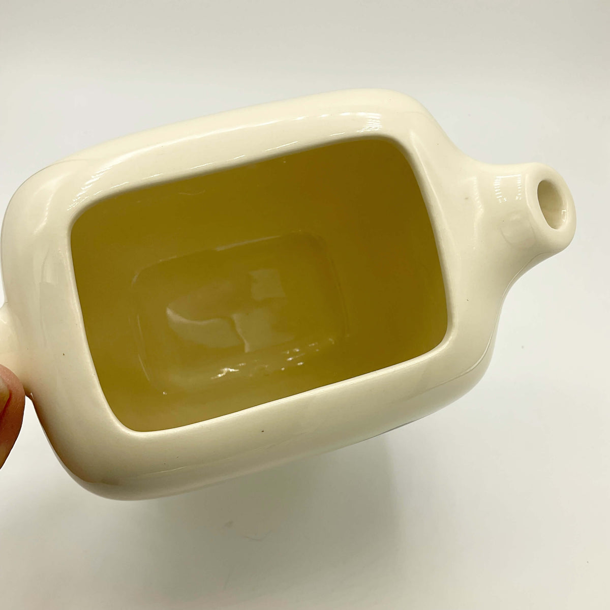 Inside view of Canadian Club Whisky Water Jug  on a white background