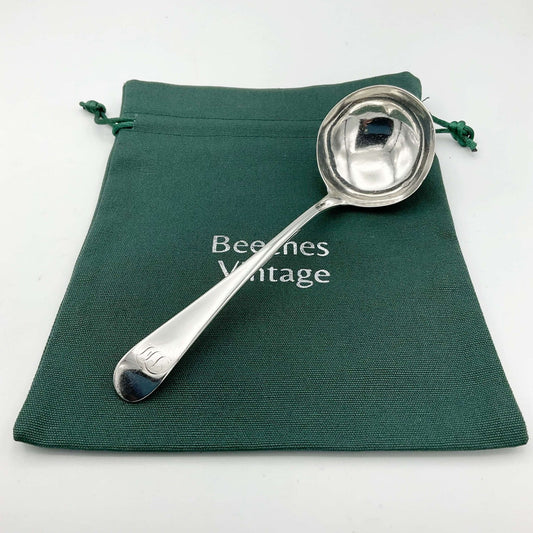 Antique 1798 Georgian Sterling Silver Sauce Ladle - Beeches Vintage