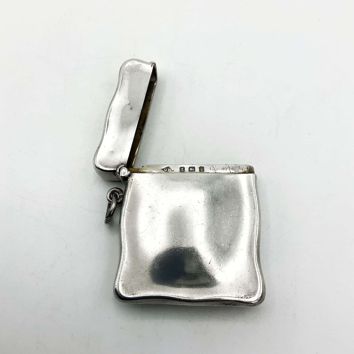 Antique  1908 Sterling Silver Vesta Case - Beeches Vintage
