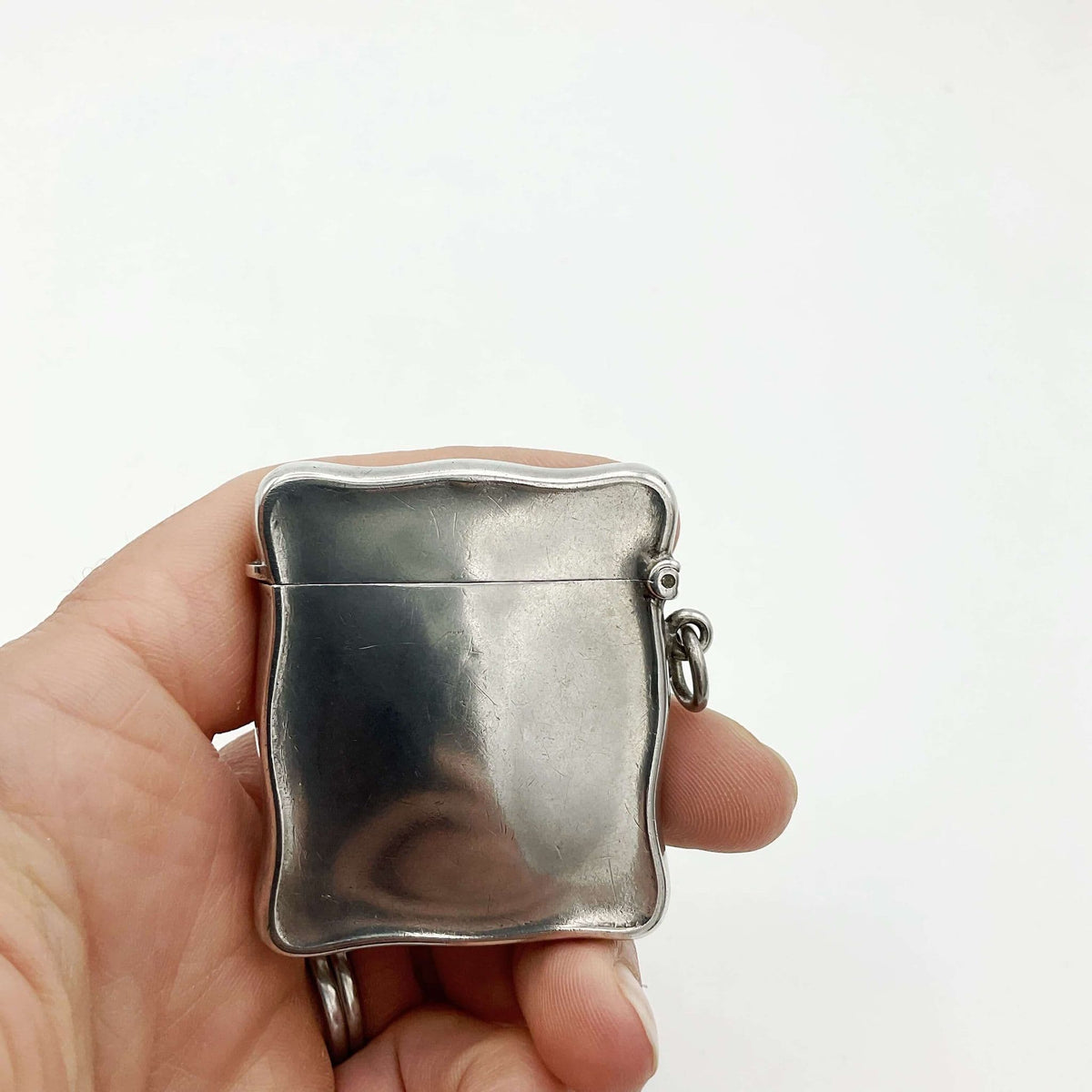 Antique  1908 Sterling Silver Vesta Case - Beeches Vintage