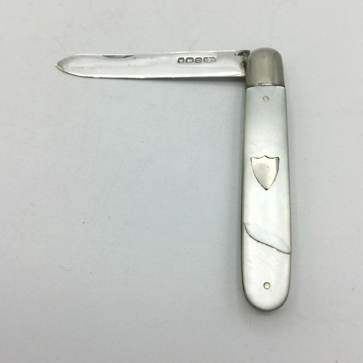 Antique Sterling Silver Fruit Knife, 1914 Hallmark - Beeches Vintage