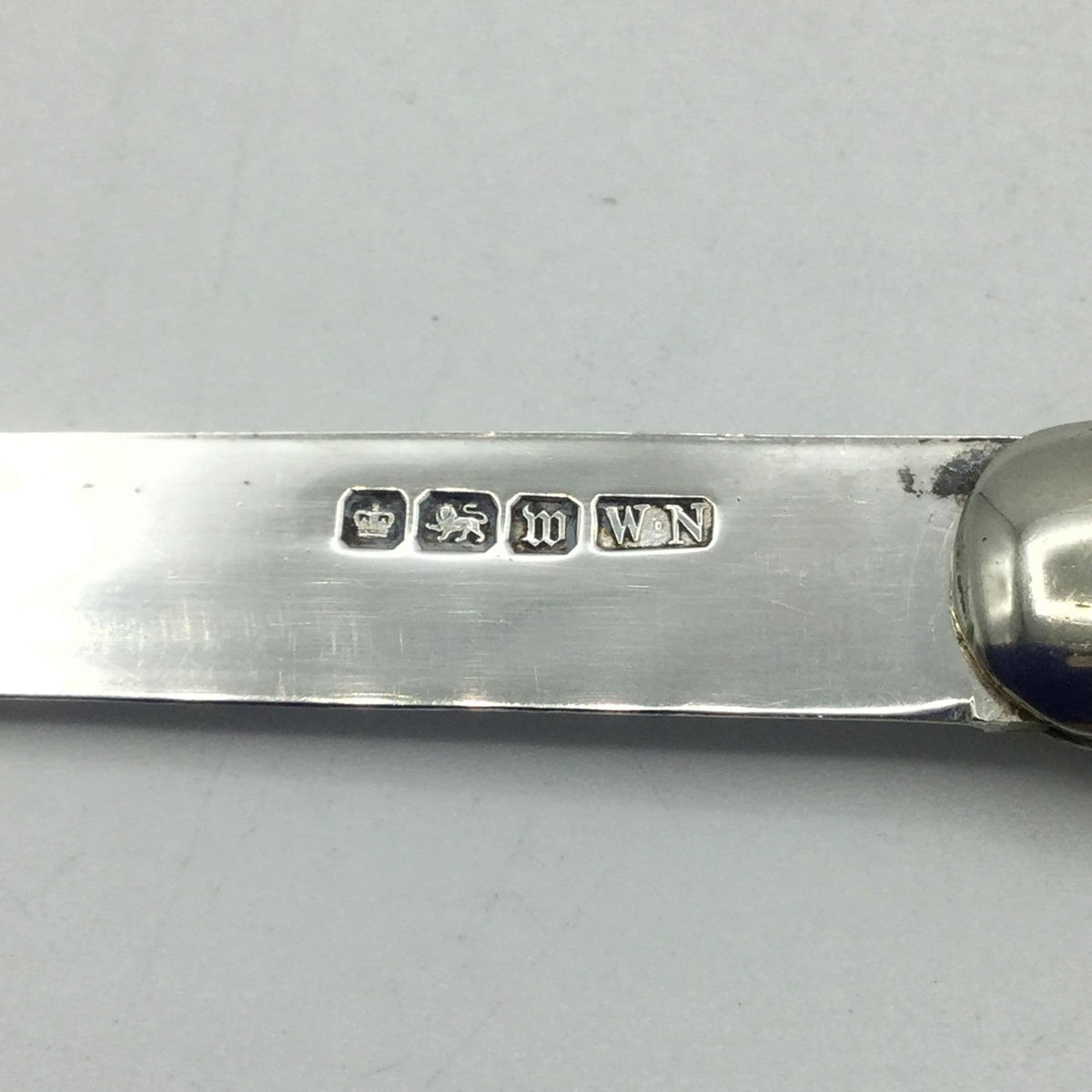 Antique Sterling Silver Fruit Knife, 1914 Hallmark - Beeches Vintage