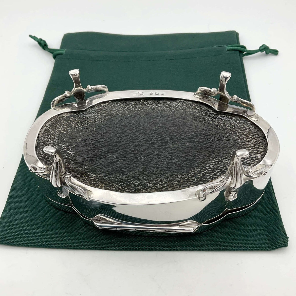 Antique 1918 Sterling Silver Jewellery Box - Beeches Vintage
