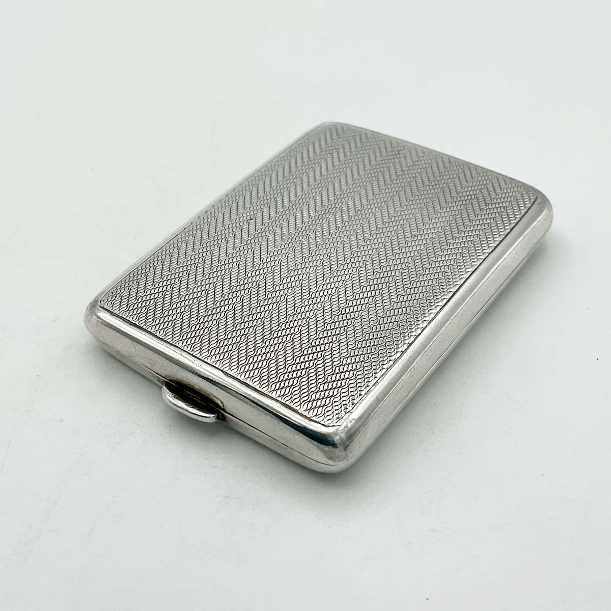 Antique 1921 silver matchbook holder with intricate detailing, vintage Beeches Vintage match case for collectors and enthusiasts.