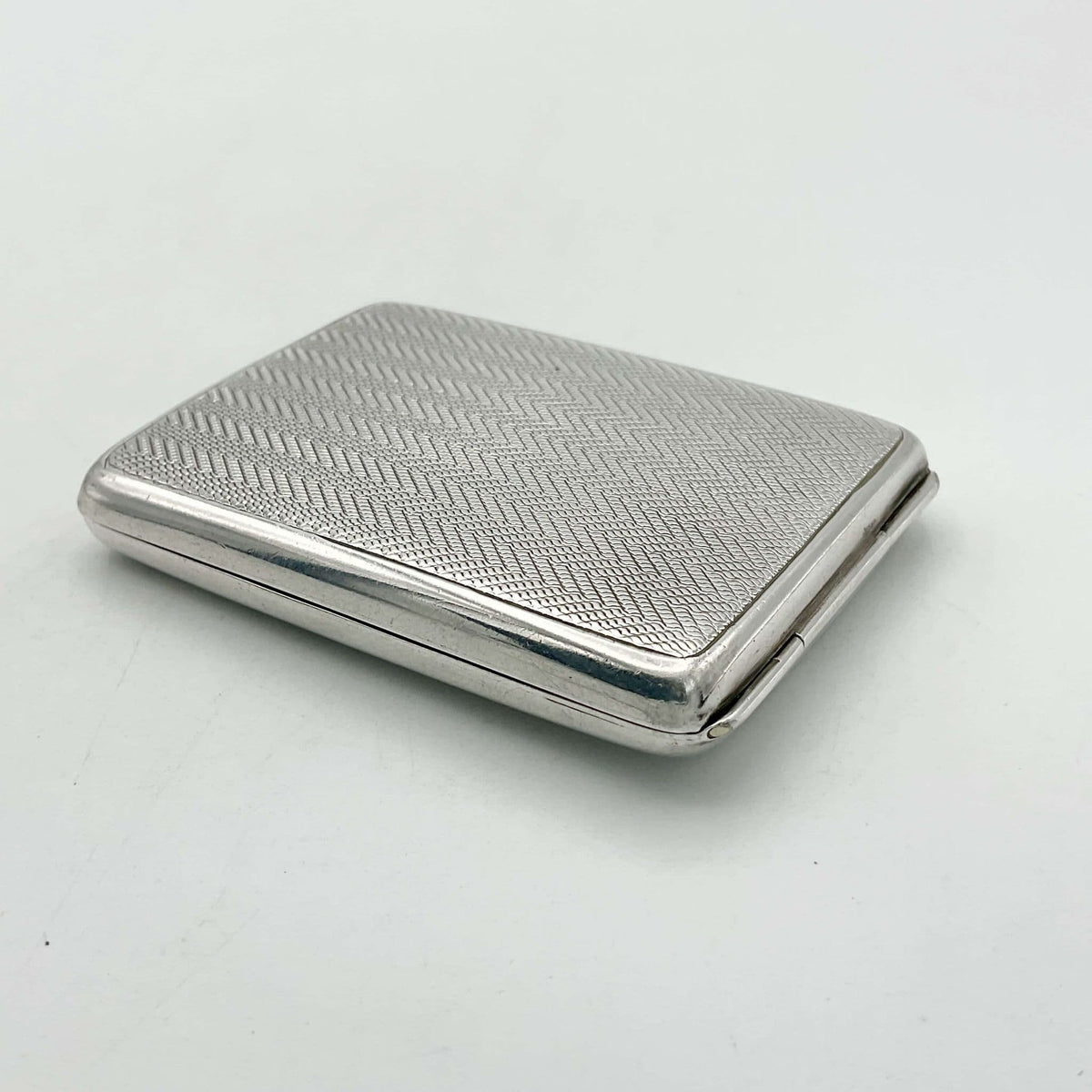 Antique 1921 silver matchcase and matchbook holder with intricate vintage design, by Beeches Vintage.