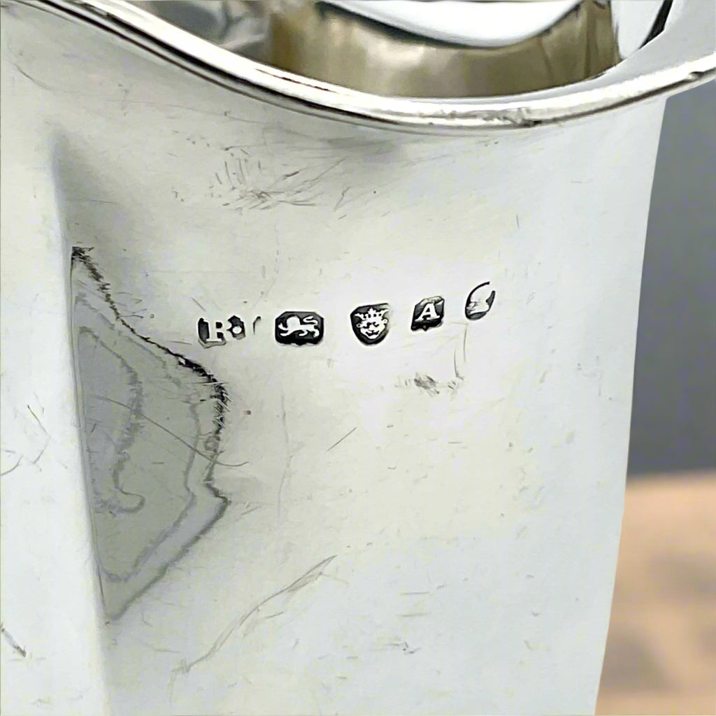 Hallmarks on silver jug