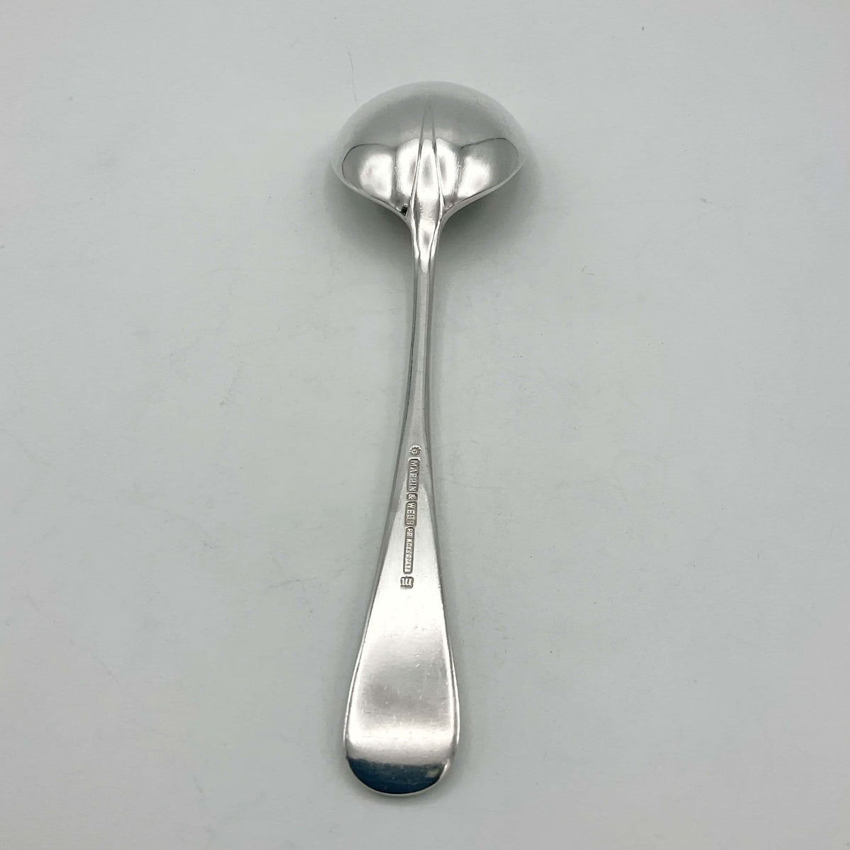 Antique Mappin & Webb Silver Plated Soup Spoons Set - Beeches Vintage