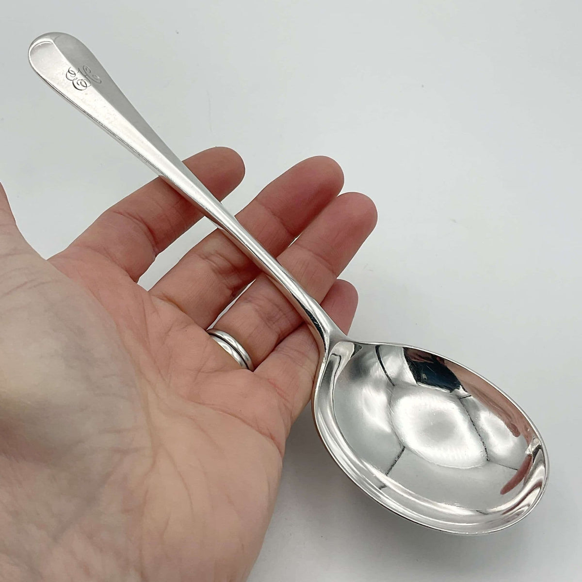 Antique Mappin & Webb Silver Plated Soup Spoons Set - Beeches Vintage