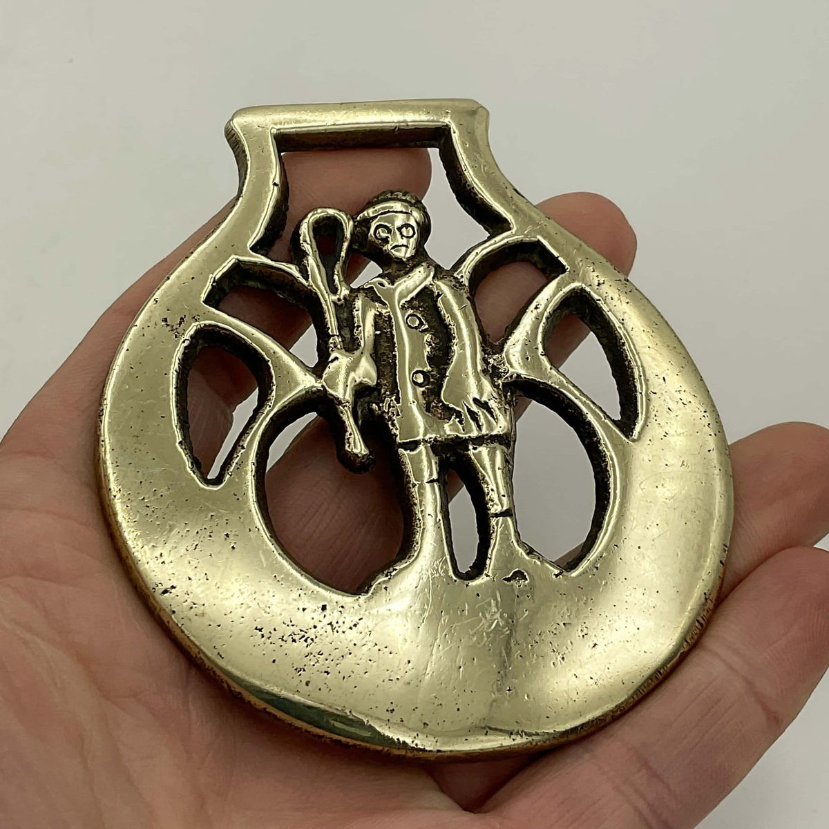 Antique Shepherd Horse Brass - Beeches Vintage