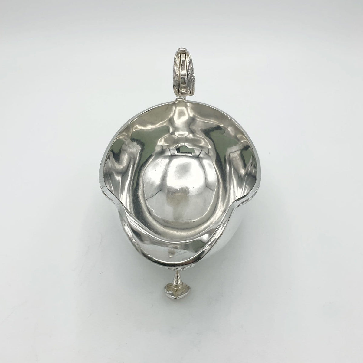 Antique Victorian Silver Plated Gravy Boat, Large Gravy Jug - Beeches Vintage
