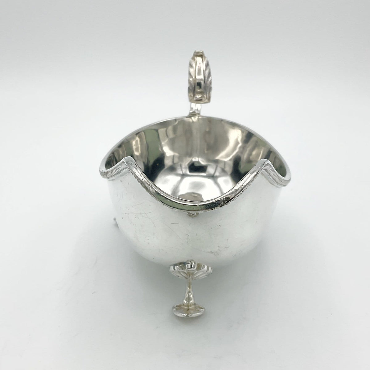 Antique Victorian Silver Plated Gravy Boat, Large Gravy Jug - Beeches Vintage