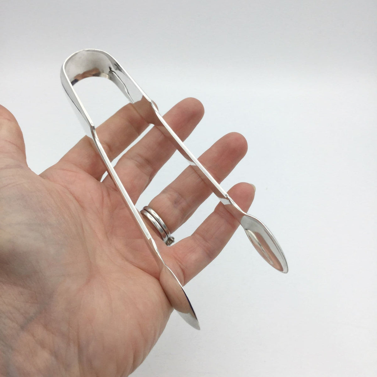 Antique Victorian Silver Plated Sugar Tongs - Beeches Vintage
