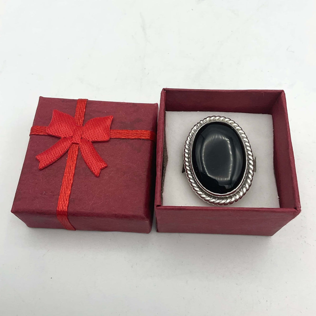 Black Onyx Silver Ring - Beeches Vintage
