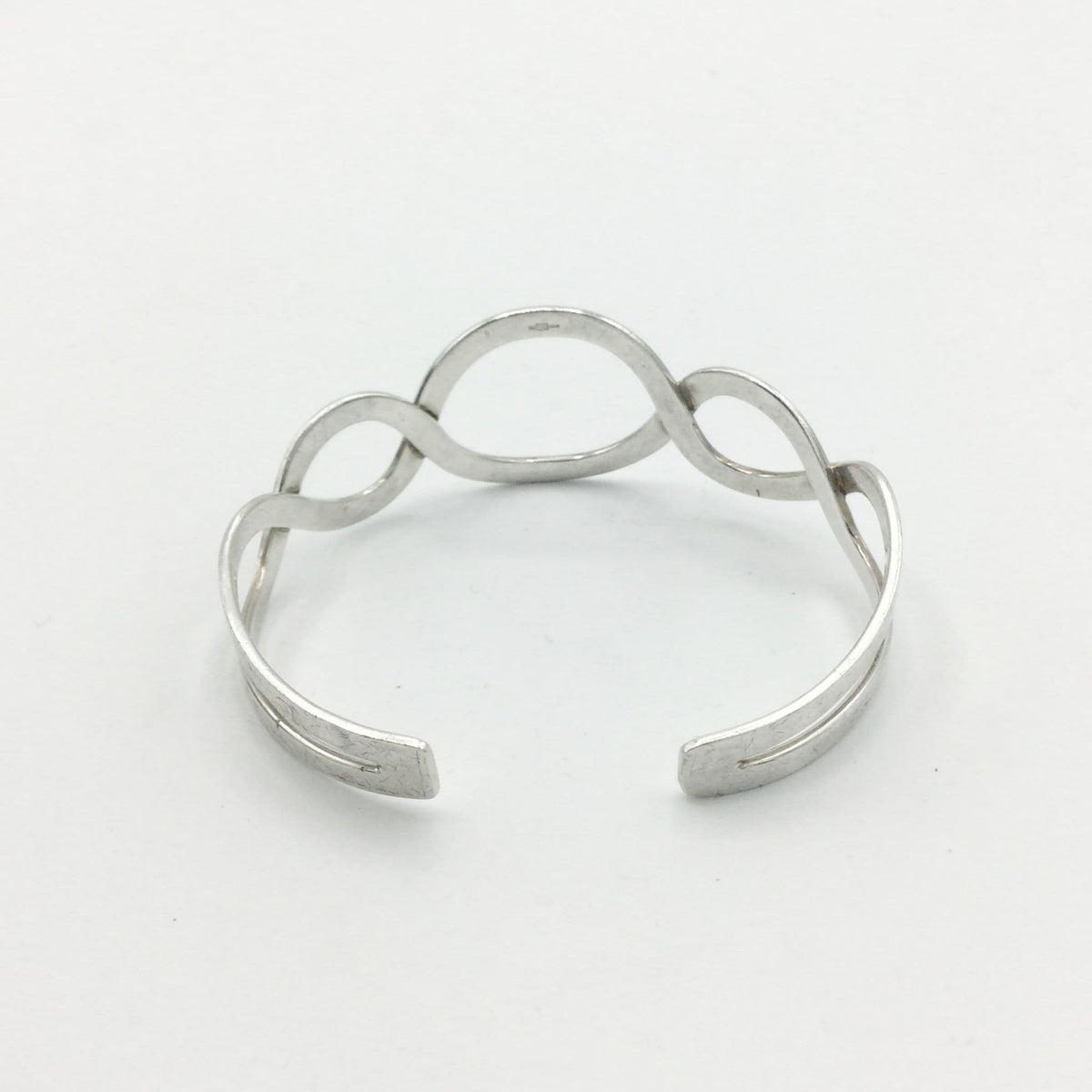 Boxed Sterling Silver Cuff Bangle Bracelet - Beeches Vintage