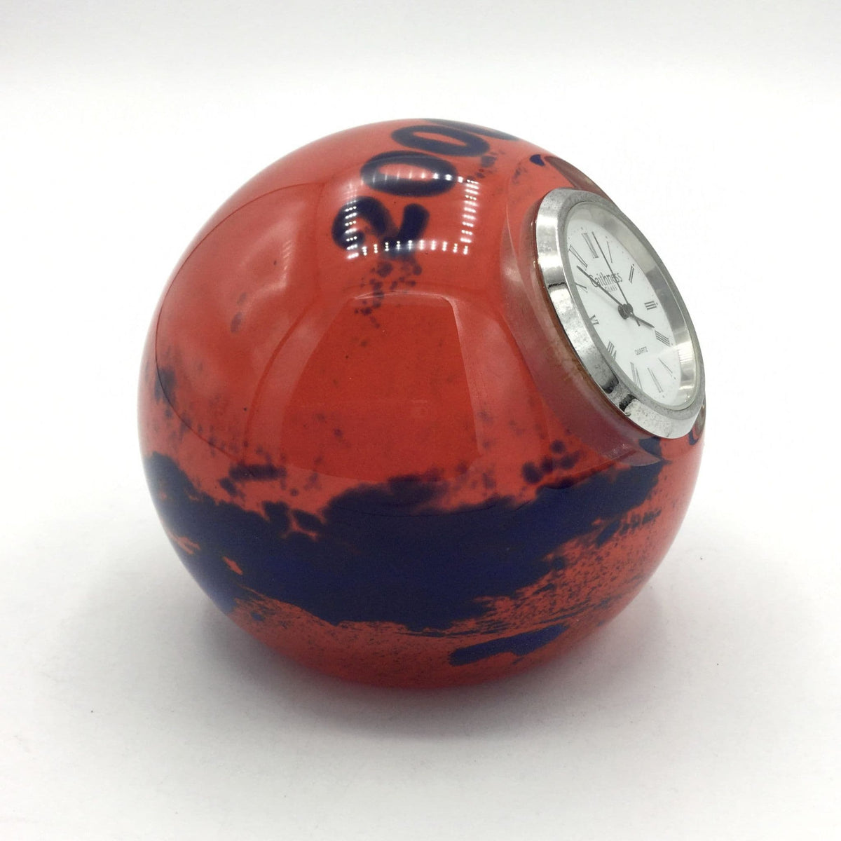 Caithness Millennium Globe Clock Paperweight - Beeches Vintage