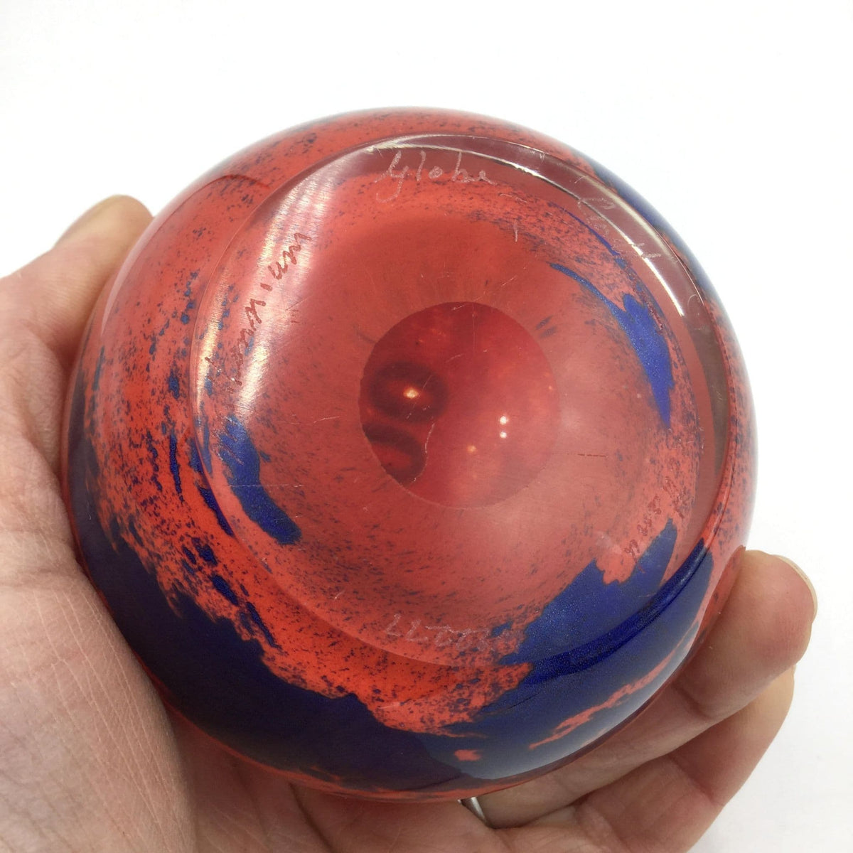 Caithness Millennium Globe Clock Paperweight - Beeches Vintage