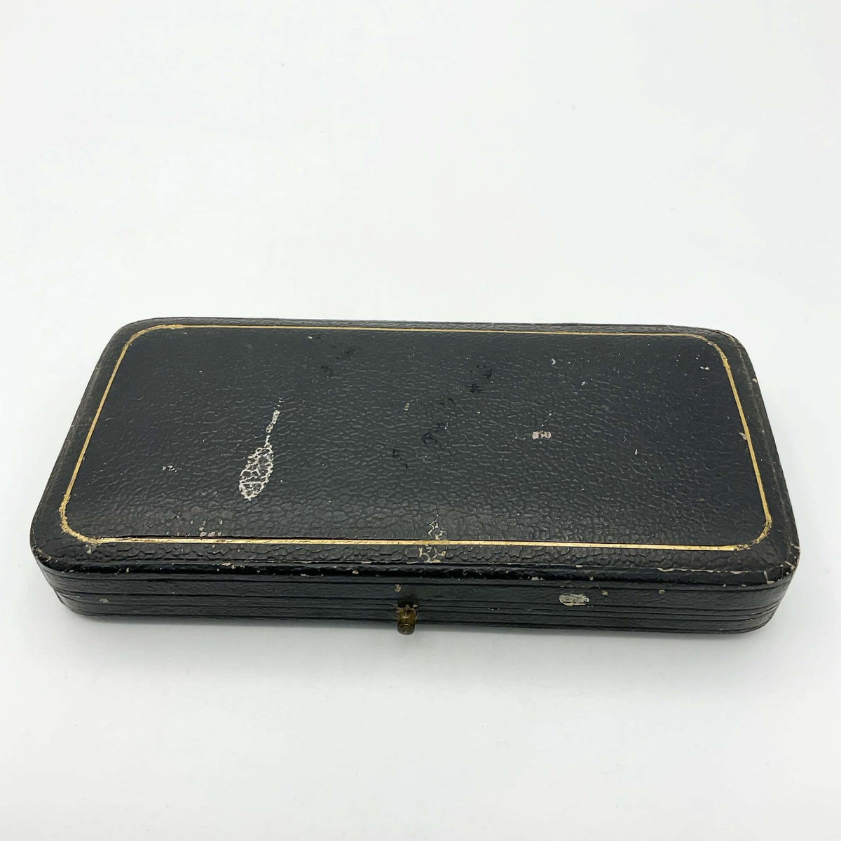 Black presentation box on a white background 