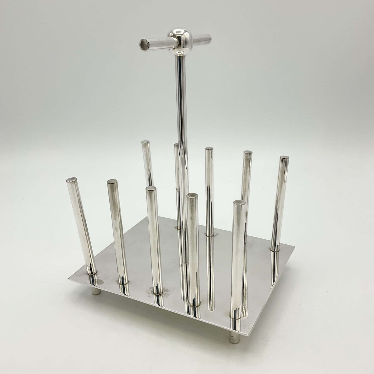 Christopher Dresser Design Silver Plated Toast Rack - Beeches Vintage