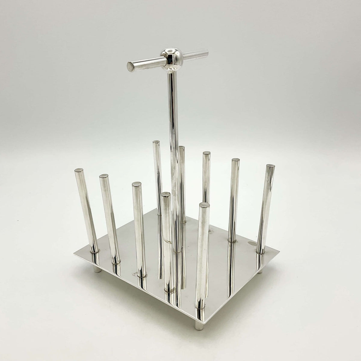 Christopher Dresser Design Silver Plated Toast Rack - Beeches Vintage